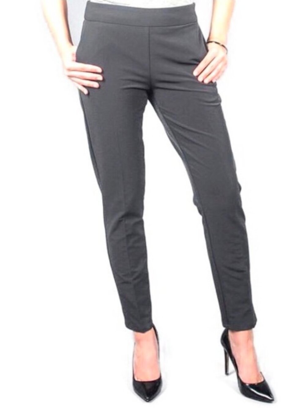 Betabrand Side Zip Stretch Travel Gray Pants Size XL NWOT